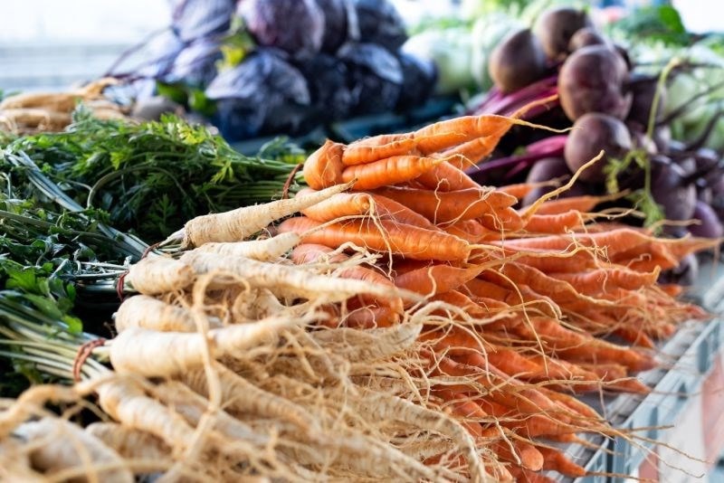 Fresh raw vegetables