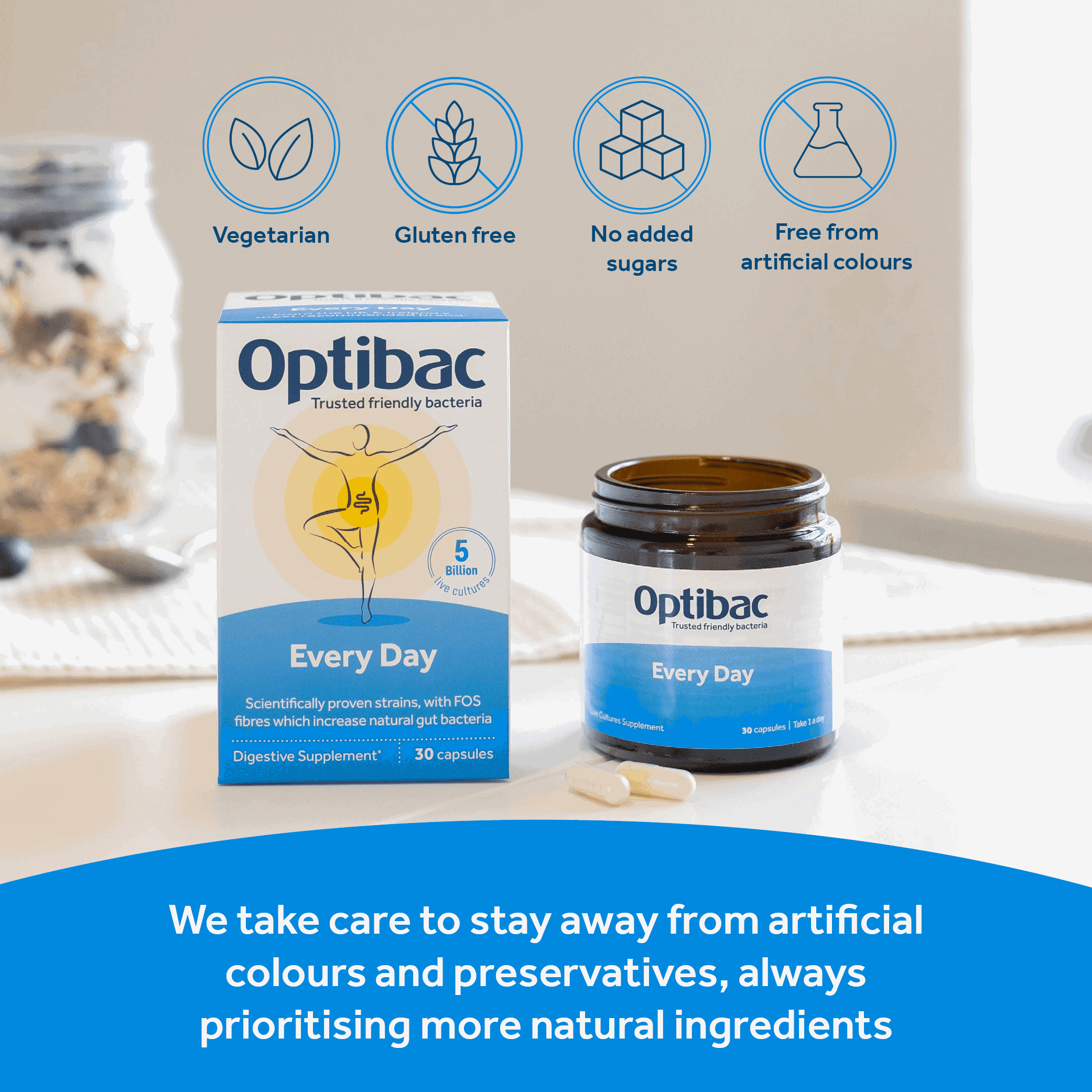 Dietary information of Optibac Probiotics Every Day probiotics